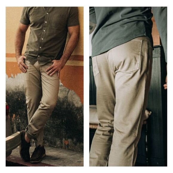 Taylor Stitch The Democratic All Day Pants in Aluminum Bedford Cord 29 & 36 - Picture 2 of 15